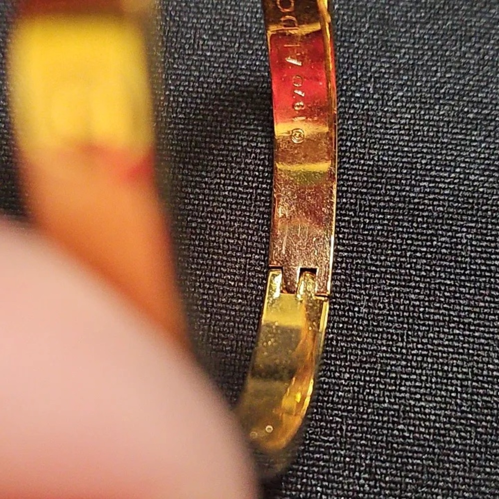 Aldo Cipullo Love Bracelet Gold Electrolated Open Bangle Bracelet Copyright 1970 - Picture 9 of 16